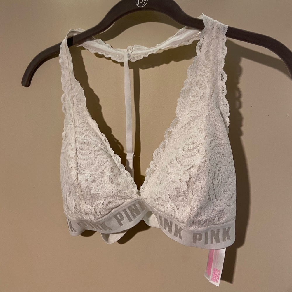 3/$15 ⭐️ PINK White Lace Bralette ⭐️